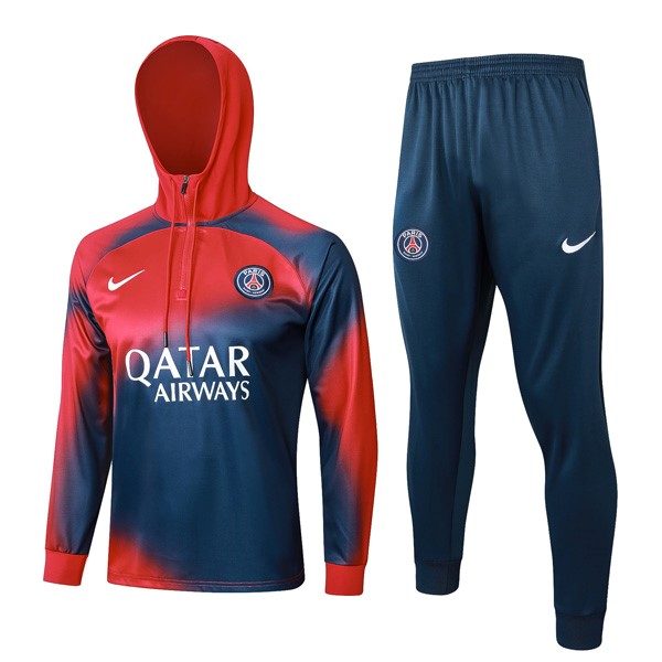 Sudadera Con Capucha PSG 2024 Azul Rojo 2